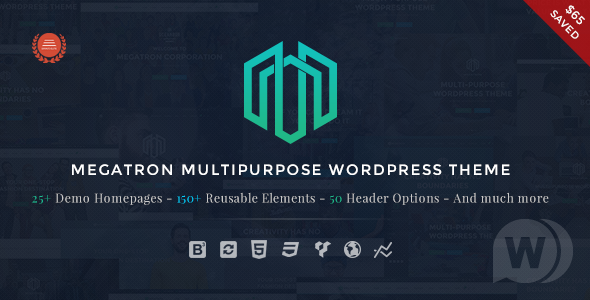 Megatron v3.0 - адаптивный многоцелевой шаблон WordPress