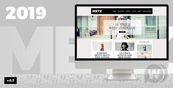 Metz v6.3.3 - шаблон для новостного сайта о моде WordPress