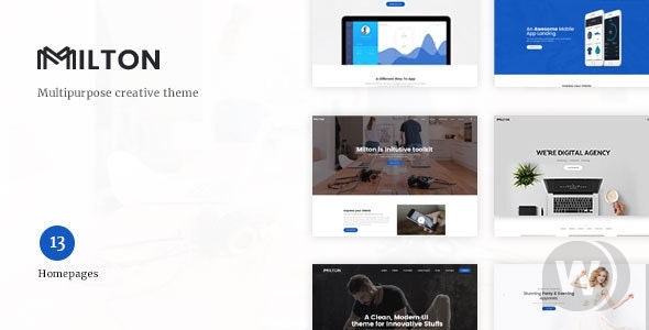 Milton v1.2.1.2 | Многофункциональная креативная тема WordPress