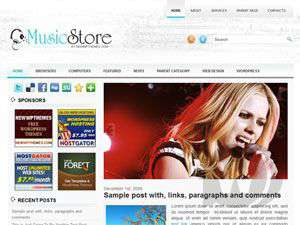 MusicStore Wordpress