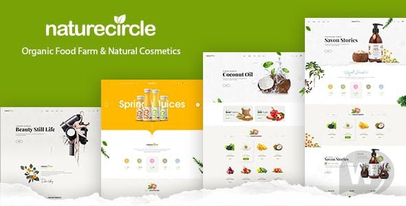 NatureCircle v1.0.4 - шаблон на тему еды для WooCommerce WordPress