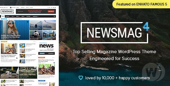 Newsmag v5.1 NULLED – новостной WordPress шаблон