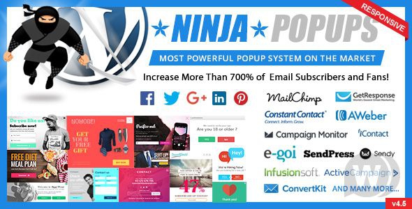 Ninja Popups v4.6.5 - всплывающие окна WordPress