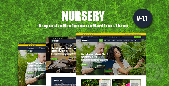 NurseryPlant v1.1.0 - адаптивный WooCommerce шаблон WordPress