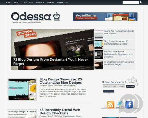 Шаблон Odessa для WordPress