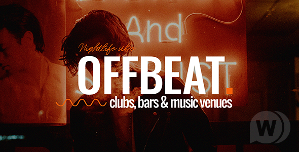 Offbeat - шаблон WordPress для ночного клуба или кафе