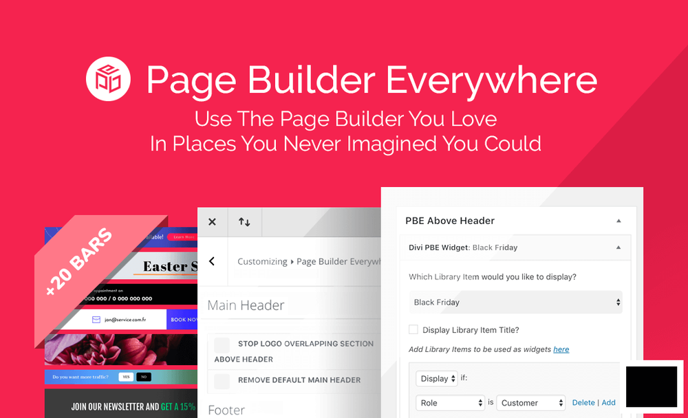 Page Builder Everywhere v3.1.1 NULLED - плагин для Divi