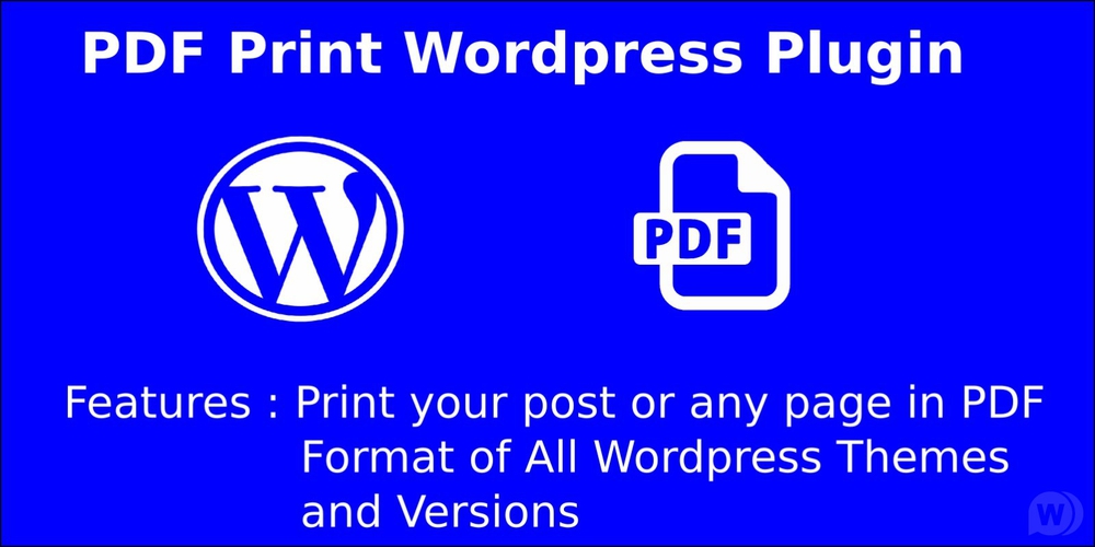 PDF Print Wordpress Plugin 1.0