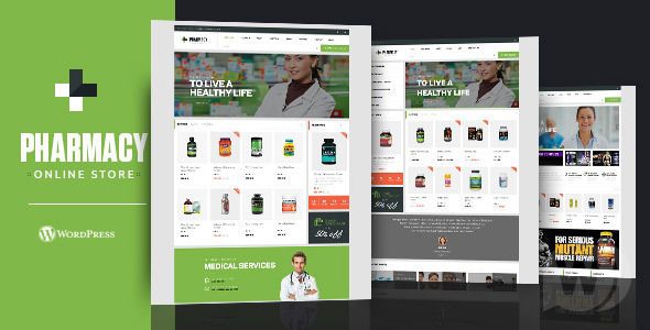 Pharmacy v1.9.0 - шаблон для интернет магазина WordPress (медицина)