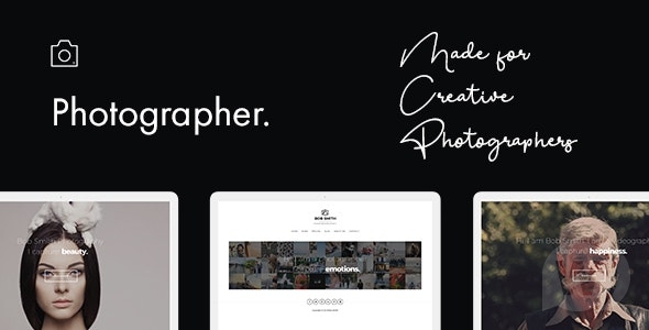 Photographer v2.4.1 - шаблон для фотографов WordPress
