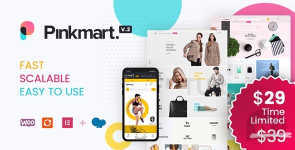 Pinkmart 3.2.9 NULLED - AJAX тема для WooCommerce