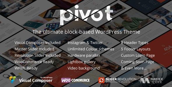 Pivot v1.4.26 - многоцелевая тема WordPress