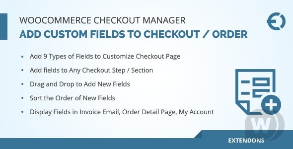 Плагин WooCommerce Checkout Fields Manager v1.1.0