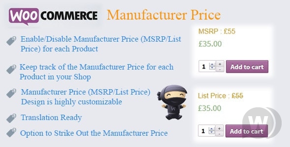 Плагин WooCommerce Manufacturer Price v2.4