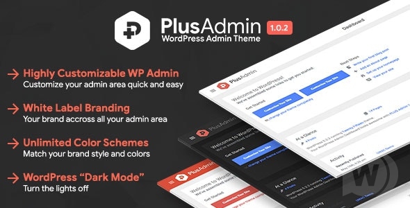 PLUS Admin Theme v1.0.2 - WordPress шаблон админ-панели