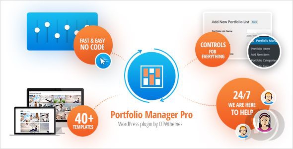 Portfolio Manager Pro v2.7 - плагин портфолио и галереи WordPress