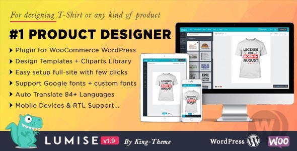 Product Designer for WooCommerce WordPress | LUMISE.COM v1.9.8