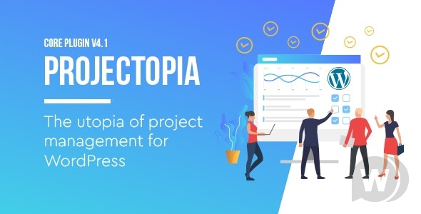 Projectopia v4.3.12 (+addons) - WordPress плагин для управления проектами и командой