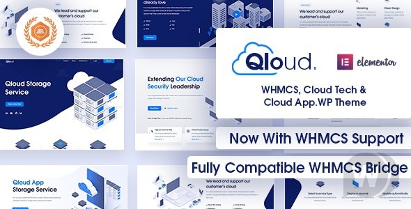 Qloud v2.5 - WHMCS, Cloud Computing, Apps & Server WordPress Theme