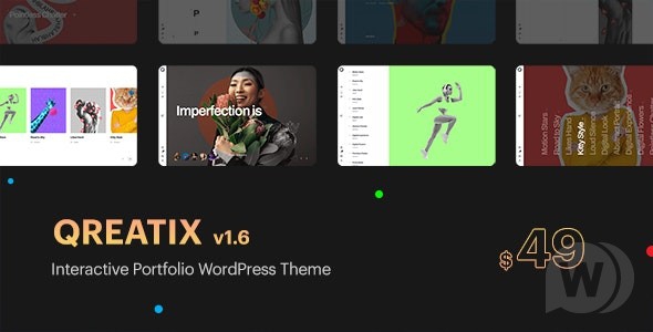 Qreatix v1.6.6 NULLED – тема WordPress для интерактивного портфолио
