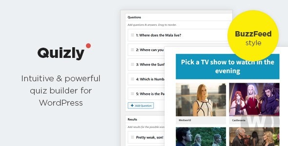 Quizly v1.0.2 - интуитивно понятный и мощный плагин викторины для WordPress