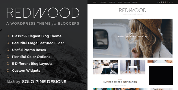 Redwood v1.7.2 - адаптивная тема блога WordPress