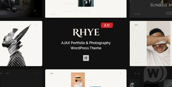 Rhye v2.6.0 – тема WordPress для портфолио AJAX
