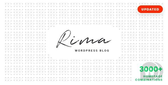 Rima v1.7.7 - шаблон для личного блога WordPress