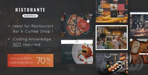 Ristorante v1.0 - шаблон ресторана WordPress