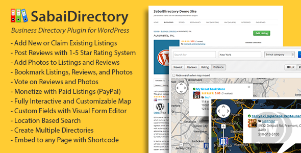 Sabai Directory v1.4.9 - плагин премиум каталога WordPress