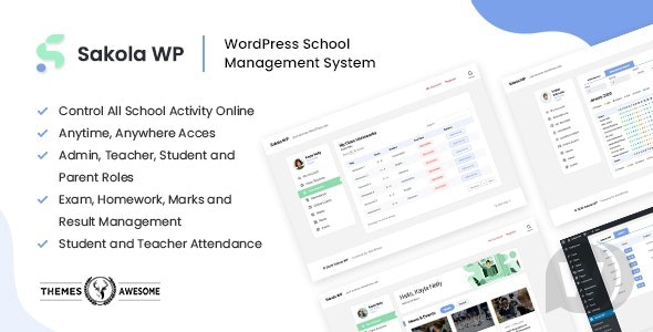SakolaWP v1.0.0 - система управления школой WordPress