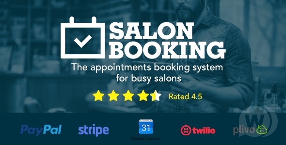 Salon Booking Wordpress Plugin v7.5 - плагин для салонов красоты WordPress