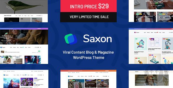 Saxon v1.8.0 NULLED - шаблон вирусных новостей WordPress