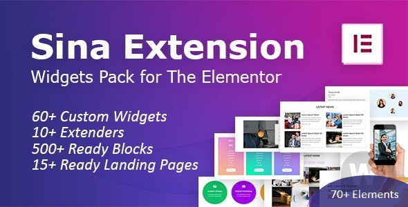 SEFE - Sina Extension for Elementor v1.10.1 NULLED