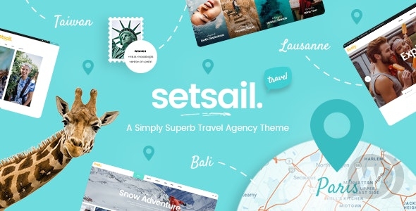SetSail v1.7 NULLED - тема о путешествиях WordPress