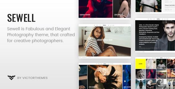 Sewell v1.7 - шаблон для сайта фотографий WordPress