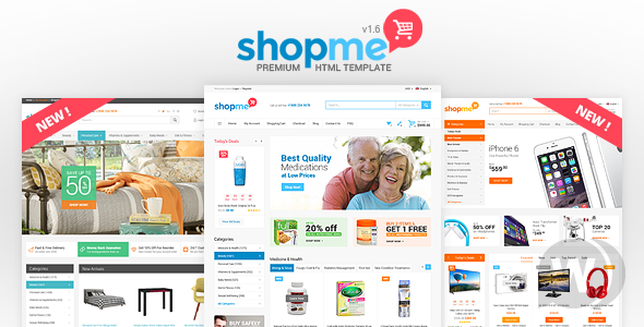 ShopMe v1.6 - HTML шаблон интернет-магазина