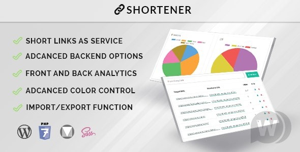 Shortener v2.0.3 - WordPress плагин для коротких ссылок с аналитикой