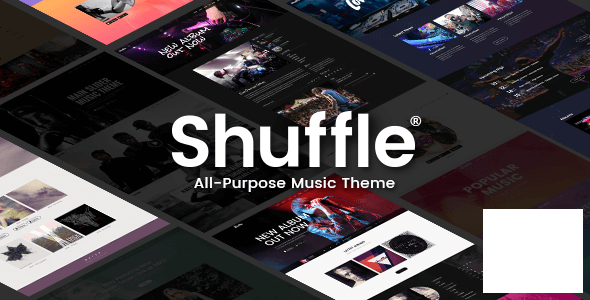 Shuffle v1.4 - музыкальный шаблон WordPress