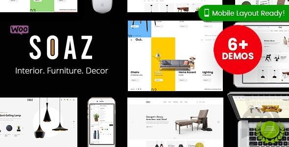 Soaz v1.0.7 NULLED - тема для продажи мебели WordPress WooCommerce