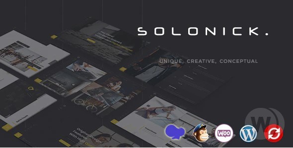 Solonick v4.2 NULLED - Personal Portfolio WordPress Theme