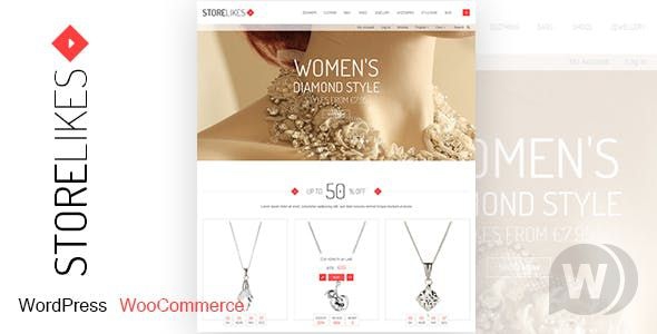 Storelikes v1.8 - тема интернет-магазина одежды WooCommerce WordPress