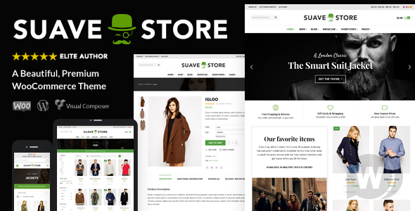 Suave v1.9.6 - многоцелевой шаблон WooCommerce WordPress