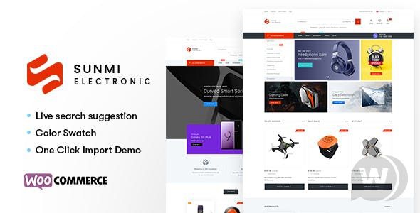 Sumi v1.1.5 - шаблон магазина электроники WordPress WooCommerce