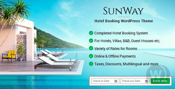 Sunway v4.0 - WordPress тема бронирования отелей