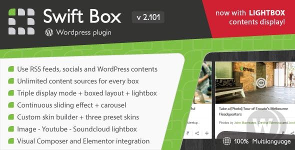 Swift Box v2.211 - WordPress контент-слайдер