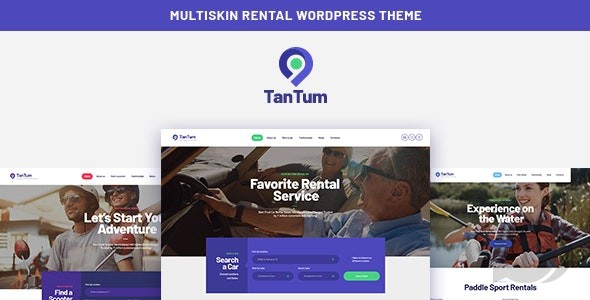 TanTum v1.1.2 NULLED | Car, Scooter, Boat & Bike Rental Services WordPress Theme