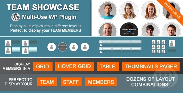 Team Showcase v2.2.4 - плагин представления команды WordPress