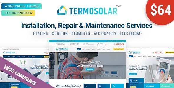 Termosolar v2.9 NULLED - техническое обслуживание WordPress тема