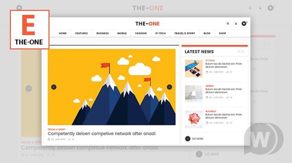 The One v1.7 - шаблон новостного сайта WordPress